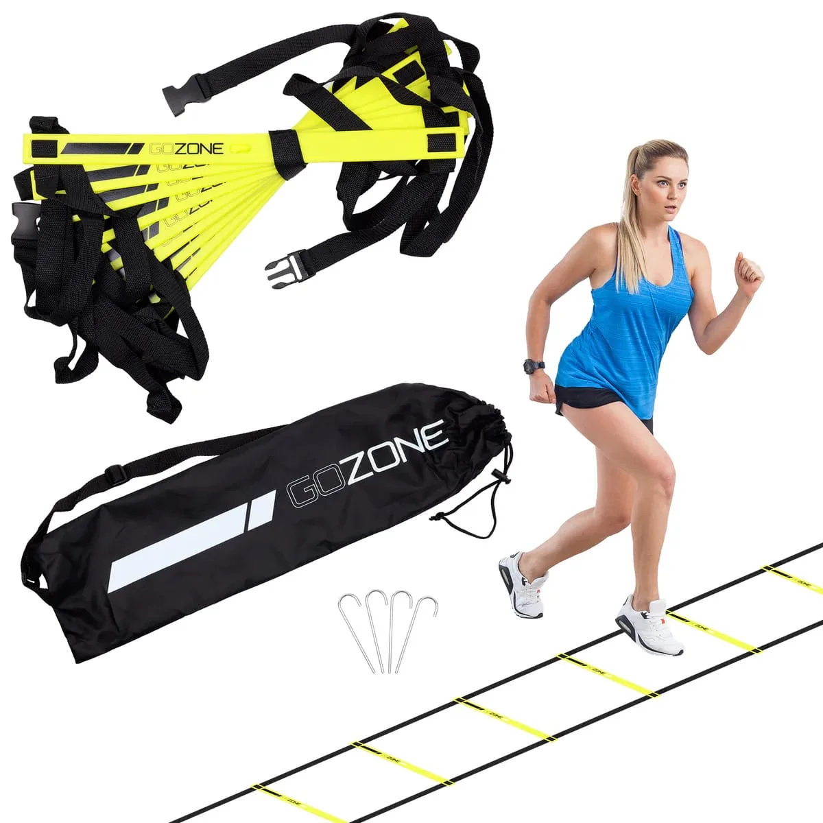 gozone agility ladder black/green