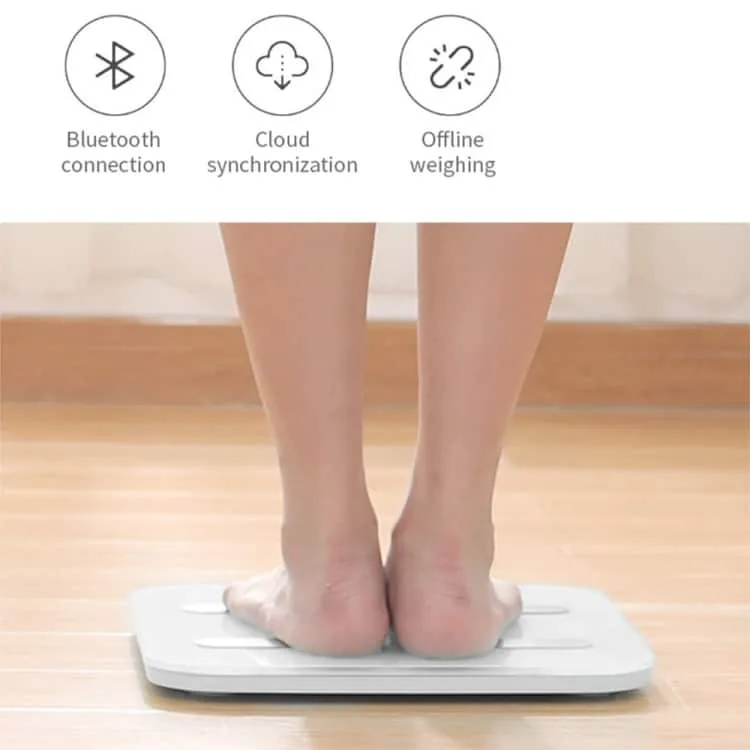 yunmai haoqing color 2 wireless bluetooth smart digital body fat scale health analyzer compatible with android and ios color white