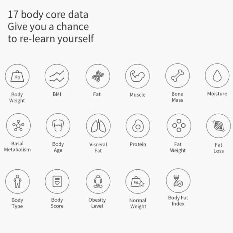 yunmai haoqing color 2 wireless bluetooth smart digital body fat scale health analyzer compatible with android and ios color white