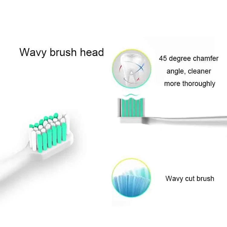 usb wireless charge sonic electric toothbrush adult oral hygiene rechargeable ultrasonic tooth brush with 4 brush heads (black plating)