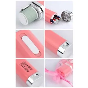 electric manicure machine, nail file buffers polisher for fingernails and toenails (pink)