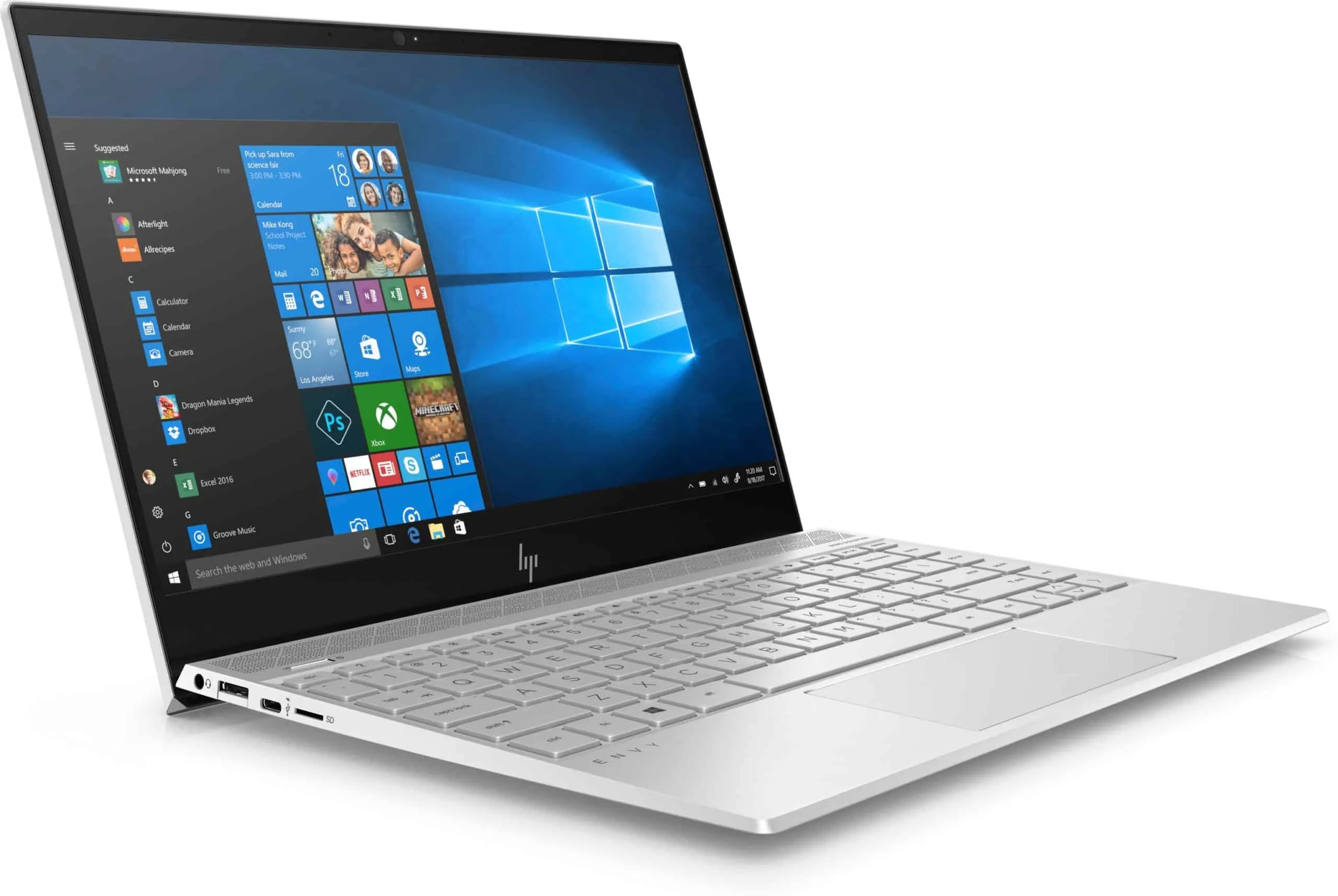 hp envy 13 ah0002ne 4mx01ea slv intel hd core i7 8gb 13.3 inch