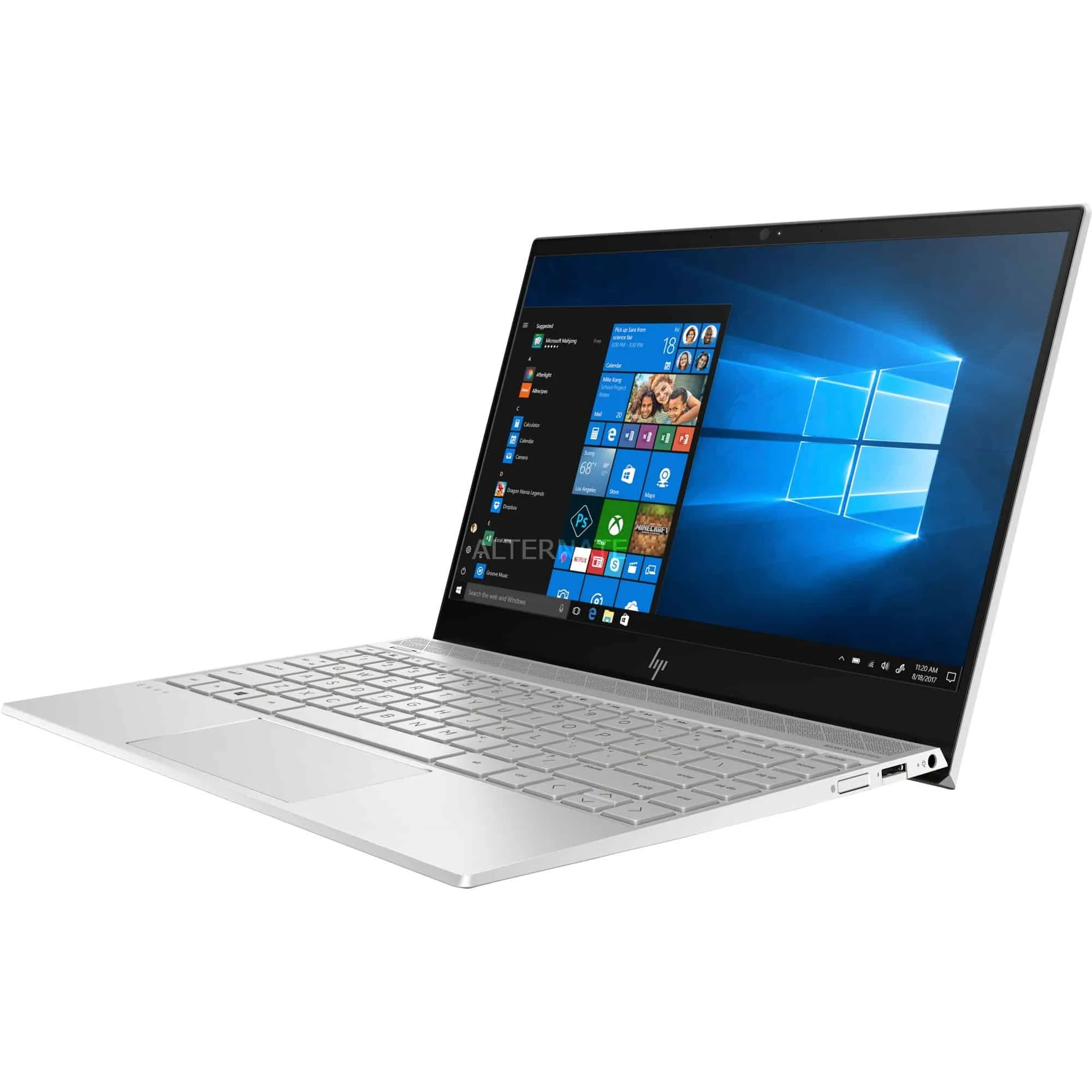 hp envy 13 ah0002ne 4mx01ea slv intel hd core i7 8gb 13.3 inch