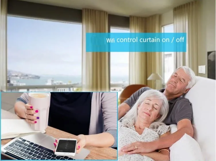 eu wifi smart touch curtain switch voice control by alexa and google phone control for electric curtain motor eu wifi smart touch curtain switch voice control by alexa and google phone control for electric curtain motor