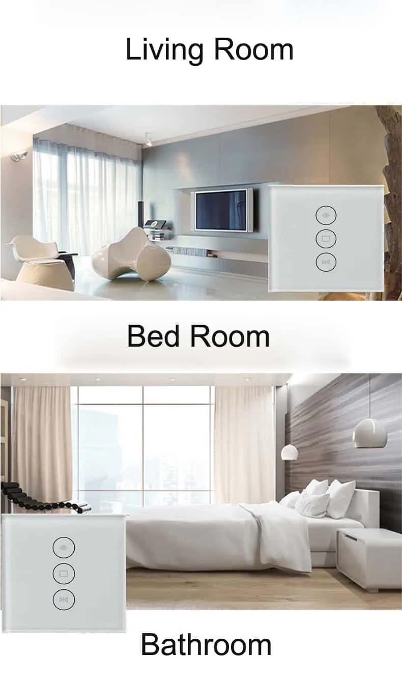 eu wifi smart touch curtain switch voice control by alexa and google phone control for electric curtain motor eu wifi smart touch curtain switch voice control by alexa and google phone control for electric curtain motor