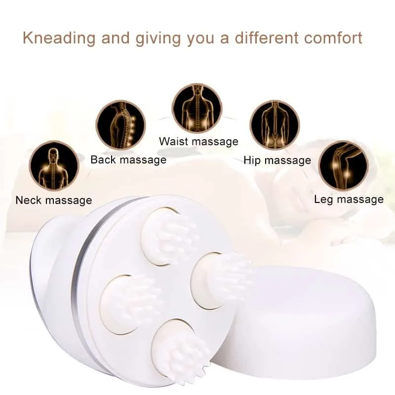 super life 3d kneading tool electric head and body massager pure white