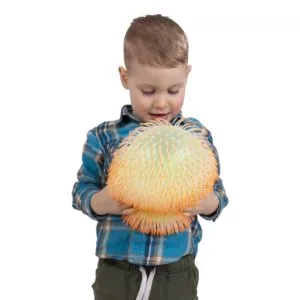 hedstrom neon wibbly ball, 8 inch blue