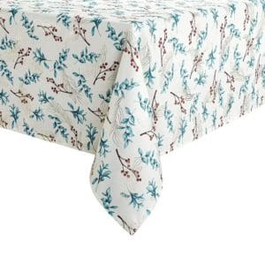 holiday time fabric tablecloth