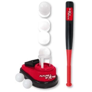 future stars™ pop up pitching machine combo set pop up pitcher, bat and 3 balls
