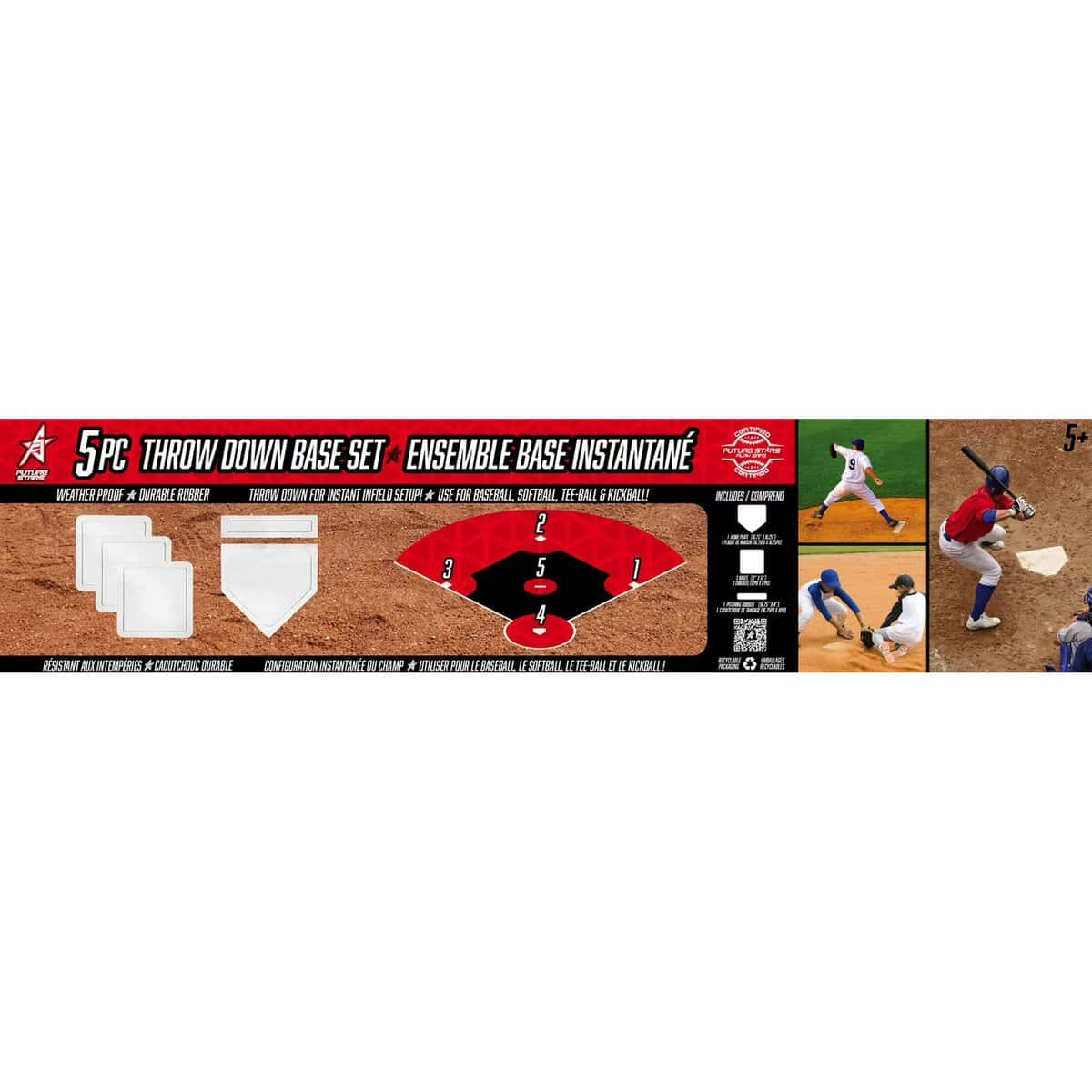 future stars 5 piece throw down base set, set of 5 rubber bases future stars 5 piece throw down base set, set of 5 rubber bases