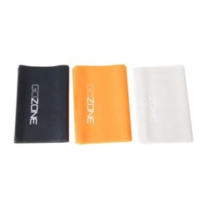 gozone 3 pack flat resistance bands – black/orange/white, made from durable material