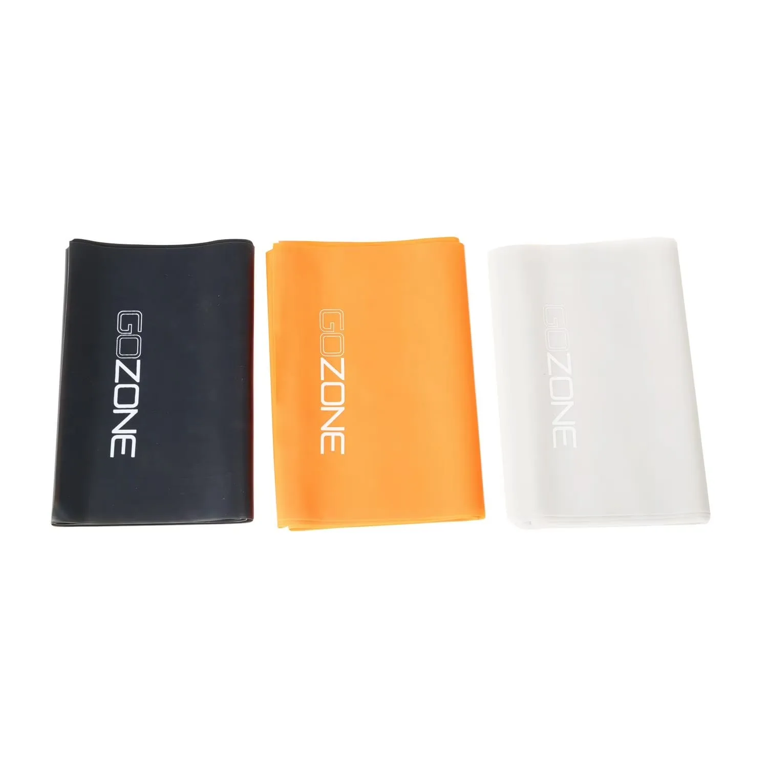 gozone 3 pack flat resistance bands – black/orange/white, made from durable material gozone 3 pack flat resistance bands – black/orange/white, made from durable material