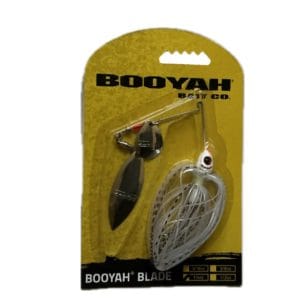 booyah 1/4 oz tandem blade spinner bait chartreuse whitt/ black