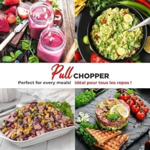 starfrit pull chopper multi purpose manual food processor