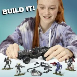 mega halo infinite unsc razorback blitz building kit with 4 figures