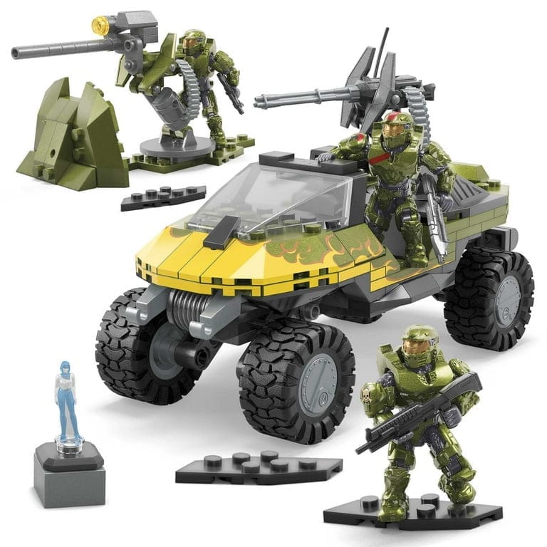 mega halo red team warthog rescue building toy car kit with 3 figures mega halo red team warthog rescue building toy car kit with 3 figures