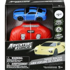 adventure force 1:64 remote control led nano racers mustang gt500