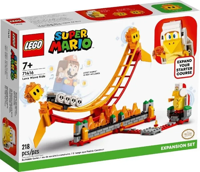 lego super mario lava wave ride expansion set toy 71416