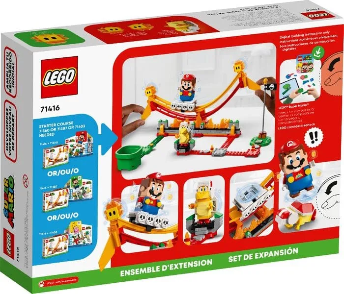 lego super mario lava wave ride expansion set toy 71416