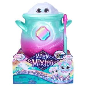 magic mixies magical misting cauldron with exclusive interactive 8 inch rainbow plush toy and 50+ sounds and reactions, toys for kids, ages 5+