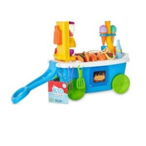 kid connection gourmet food cart, realistic lights, sounds