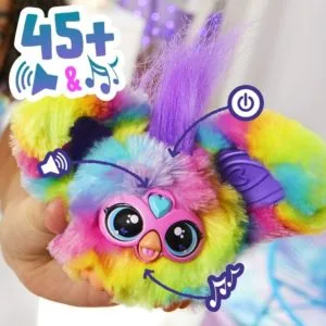 furby mini friend ray electronic pet, multicoloro