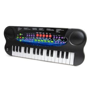 kid connection musical keyboard black, 32 keys touches