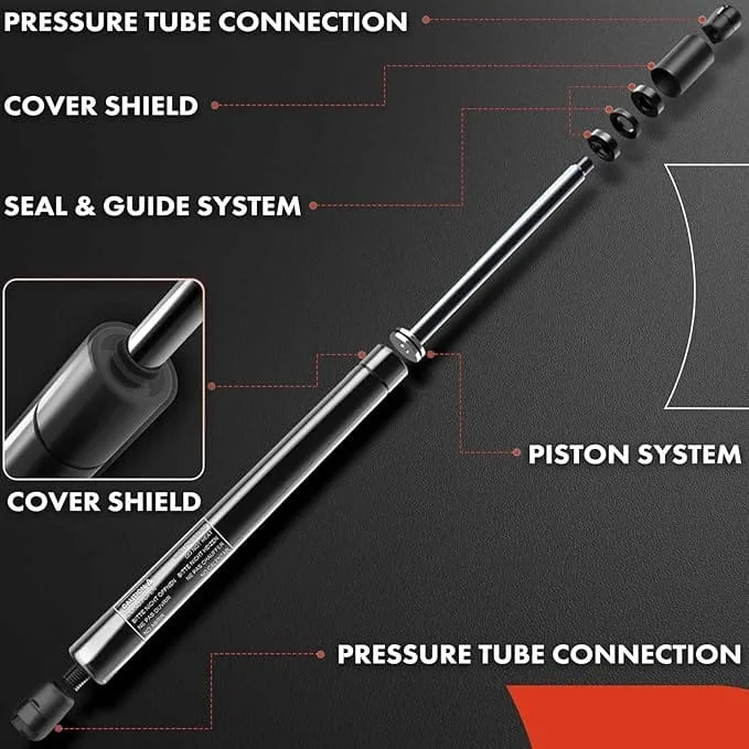 a premium front trunk lift support shock struts for porsche 911 2012 2017