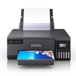 ecotank l8050 6 colour a4 photo printer wifi connected, with smart app connectivity black