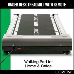 gozone under desk exercise treadmill with remote, walking pad for home and office, adjustable speeds