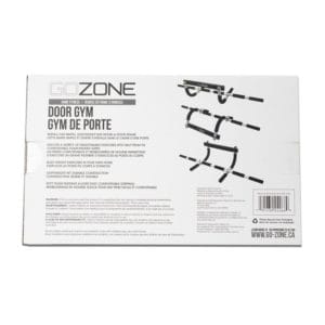 gozone door gym – black/silver, foam grip handles