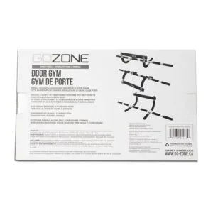 gozone door gym – black/silver, foam grip handles