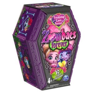 zombaes forever, surprise collectible figure with doll accessories and coffin (styles may vary), 3.5 inch, kids toys for girls ages 4 and up, figure with doll accessories