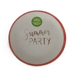 dinner plate, serving plate round clear bamboo plate, dinnerware dish for pasta, salad, home (summer party)