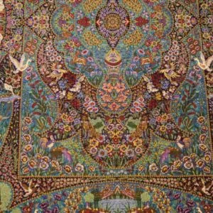 Carpet Genuine 100% Silk Handmade, Qum Sherif, Iran (size 100cmx150cm) - CPT04