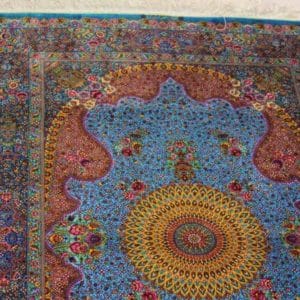 Carpet Genuine 100% Silk Handmade, Qum Sherif, Iran (size 100cmx150cm) - CPT06