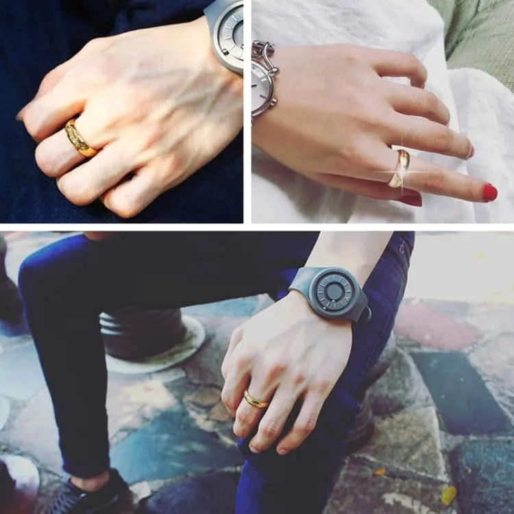 titanium steel ring (gold) us size 13