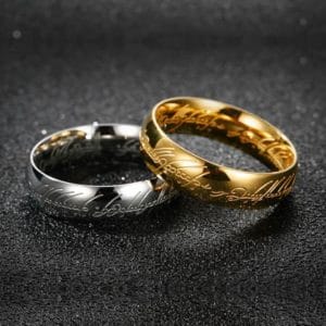 titanium steel ring (silver) us size 13