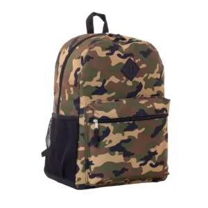 jetstream 4pcs full school day backpack set brown camo