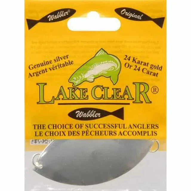 lake clear wabbler lure, #1 silver
