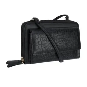 time and thru luciana ladies double zip around string wallet string wallet