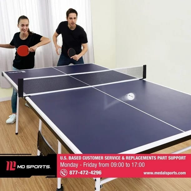 md sports indoor table tennis table, ping pong table, 15mm, navy blue md sports indoor table tennis table, ping pong table, 15mm, navy blue