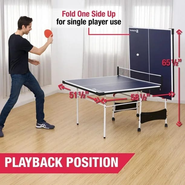 md sports indoor table tennis table, ping pong table, 15mm, navy blue md sports indoor table tennis table, ping pong table, 15mm, navy blue