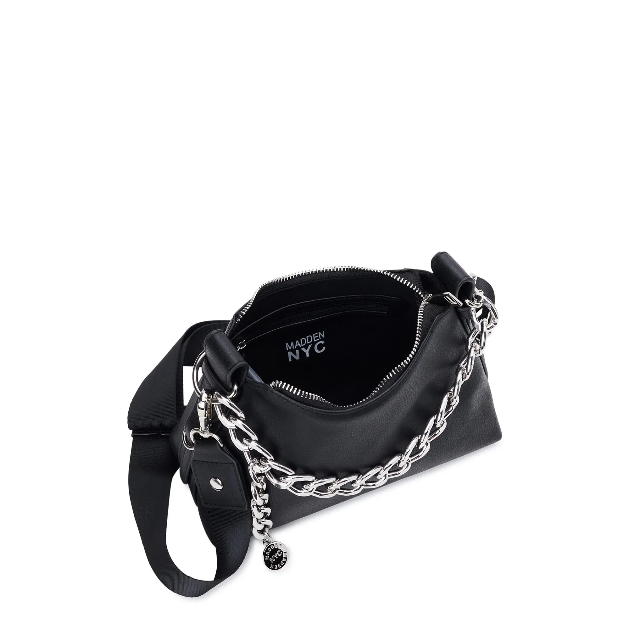 madden nyc charm chain crossbody bag with removable pouch madden nyc charm chain crossbody bag with removable pouch