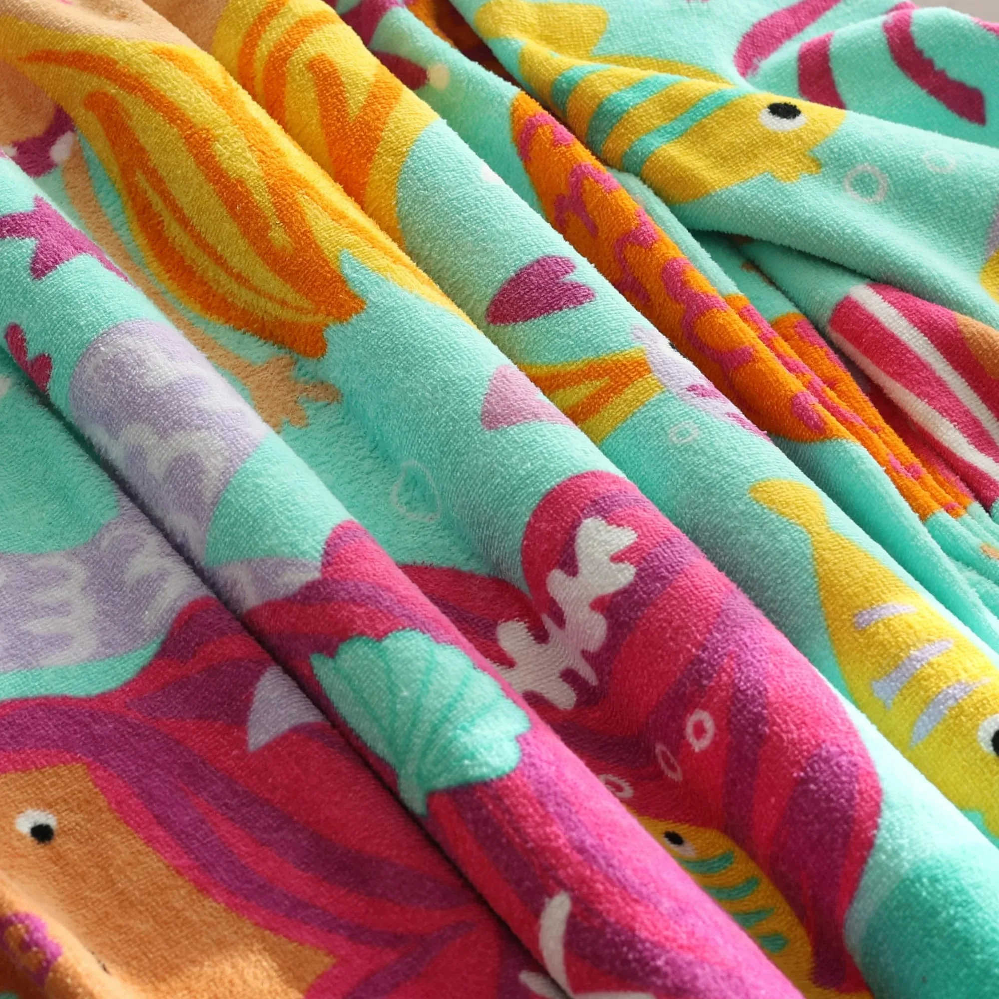 mainstays velour beach towel mermaids multi color 28x60 mainstays velour beach towel mermaids multi color 28x60