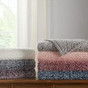 mainstays sherpa throw blanket 50" x 60", gray