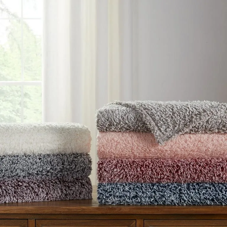 mainstays sherpa throw blanket 50" x 60", gray