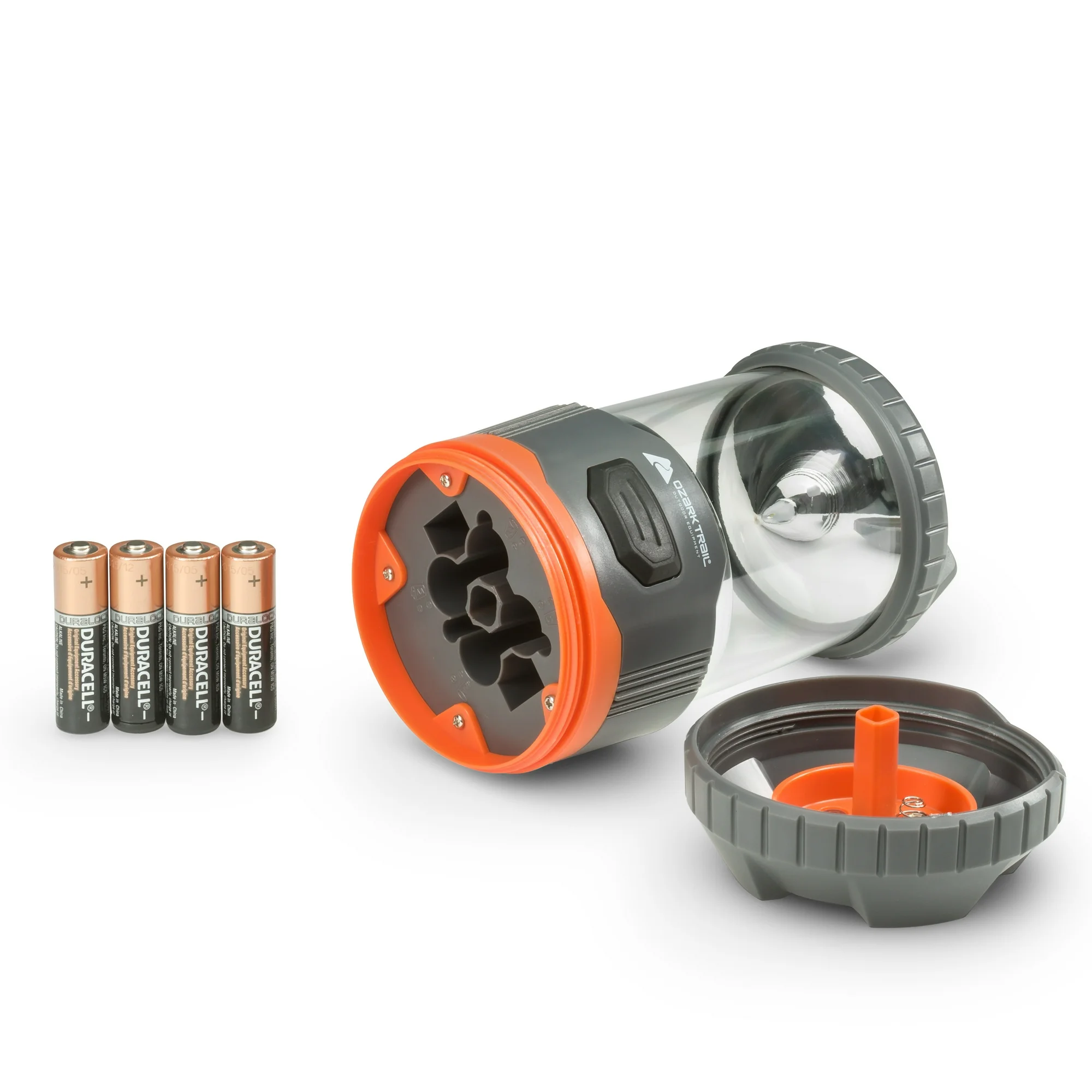 ozark trail 200 lumen led battery powered lantern, 4 aa batteries, ipx4 weather & drop resistant ozark trail 200 lumen led battery powered lantern, 4 aa batteries, ipx4 weather & drop resistant