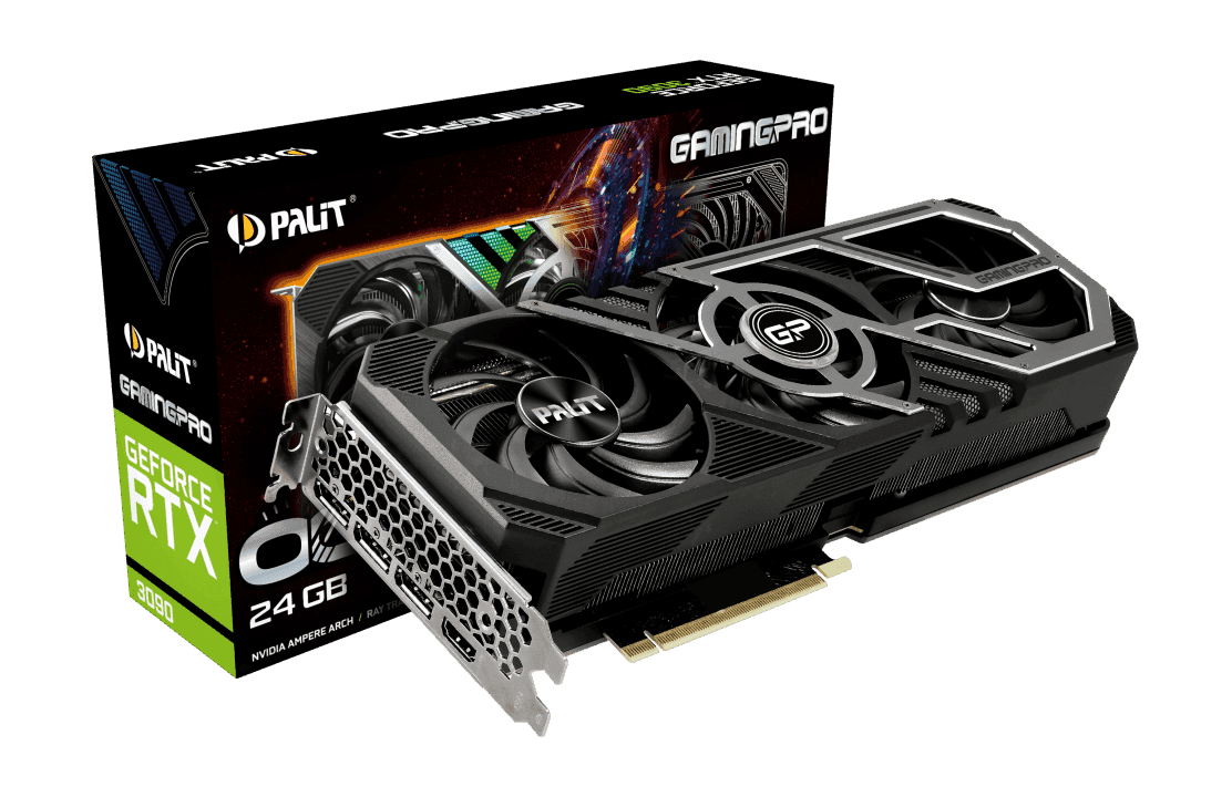 【美品・動作確認済】PALIT GeForce RTX 3090 24GB Palit GeForce RTX 3090 GamingPro 24GB OC GPU GDDR6X 384bit 19.5