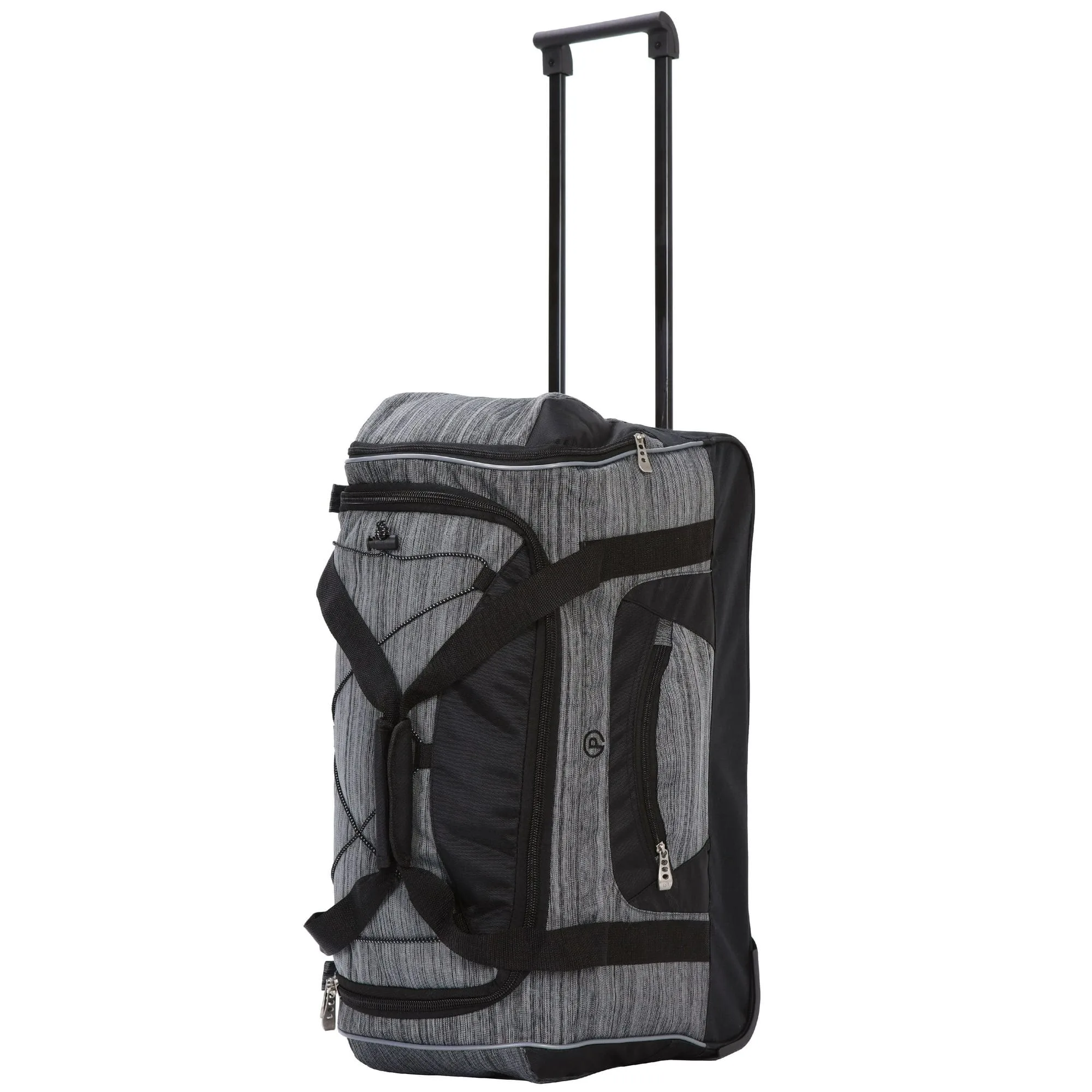 protege25" polyester rolling travel duffel bag, black protege25" polyester rolling travel duffel bag, black
